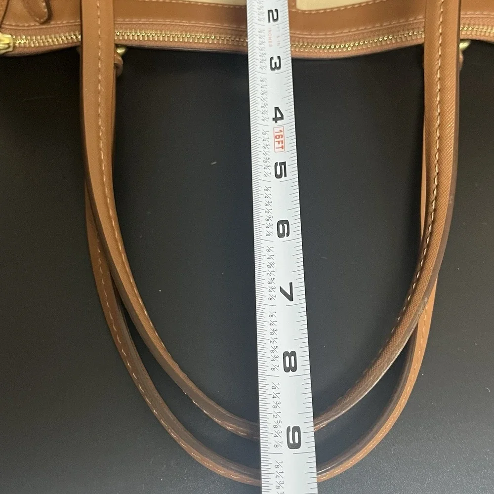Coach Peyton Jordan Double Zip Carryall Handbag Tote 13